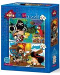 Детски пъзел Art Puzzle 2 х 100 части - Пирати - 1t